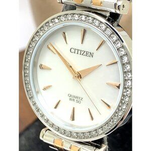 Citizen Women's Watch ER0216-67D Quartz White Mother of Pearl Dial Two T…
